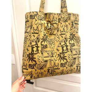 Urban Outfitters Large Graphic Graffiti Drawing Art Tote Bag